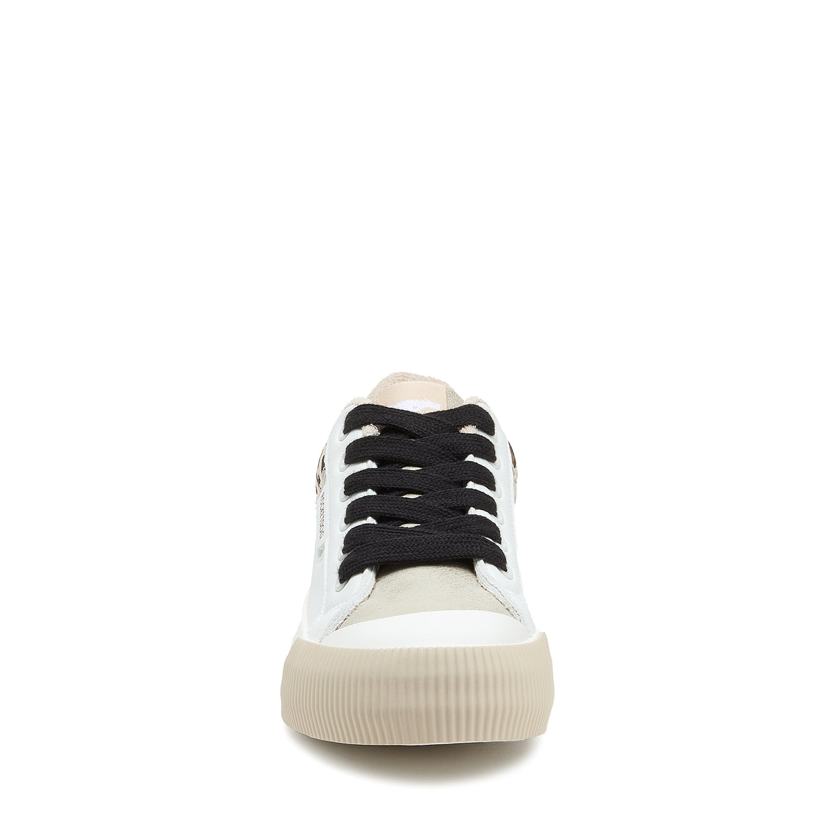 Cheery White Leopard Combo Color Block Sneakers