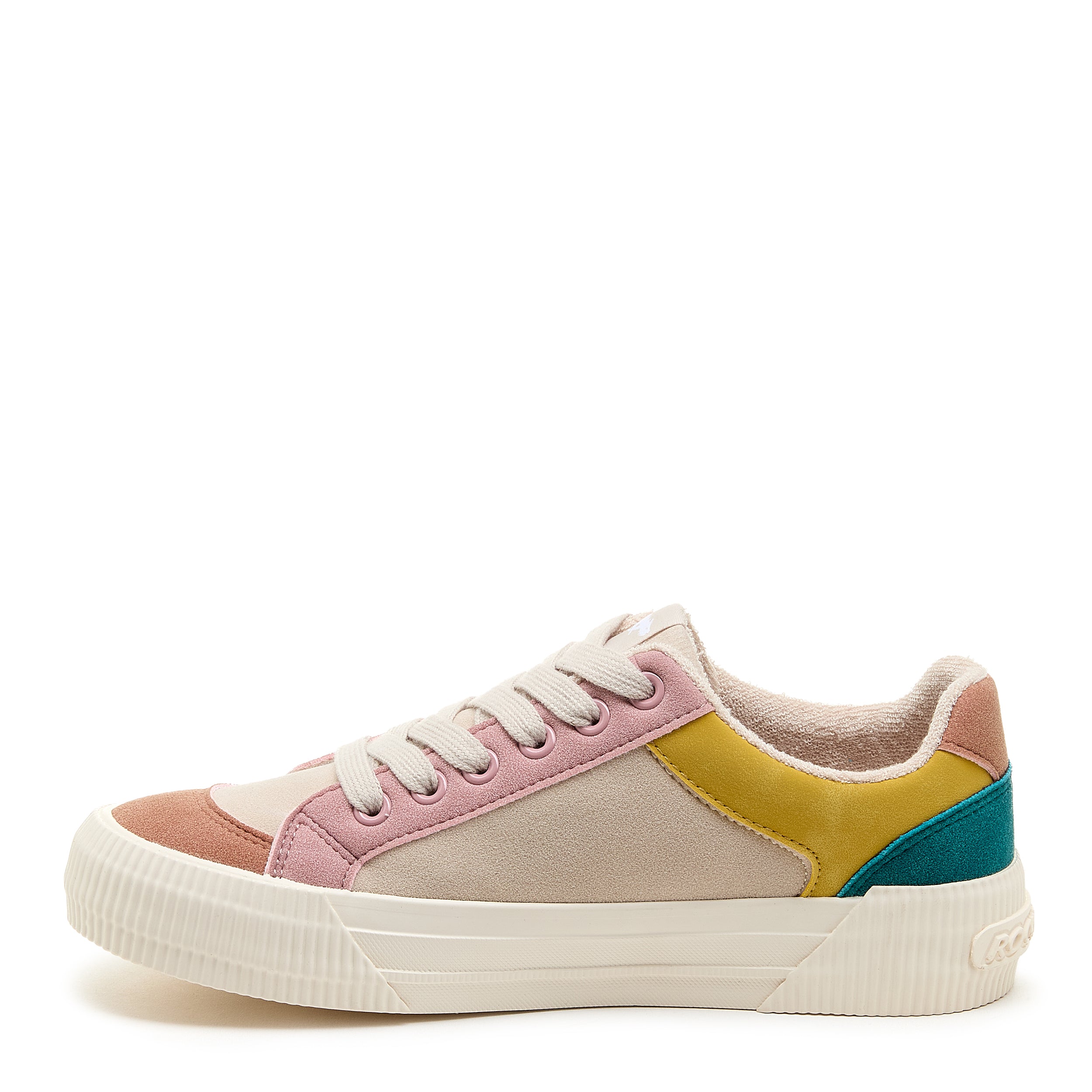 Rocket Dog Cheery women's color block sneaker, playful slip-on
