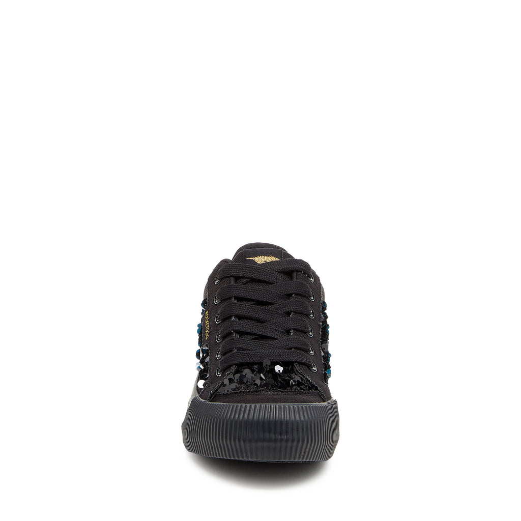 Black women's sneaker with Rocket Dog comfort, playful style