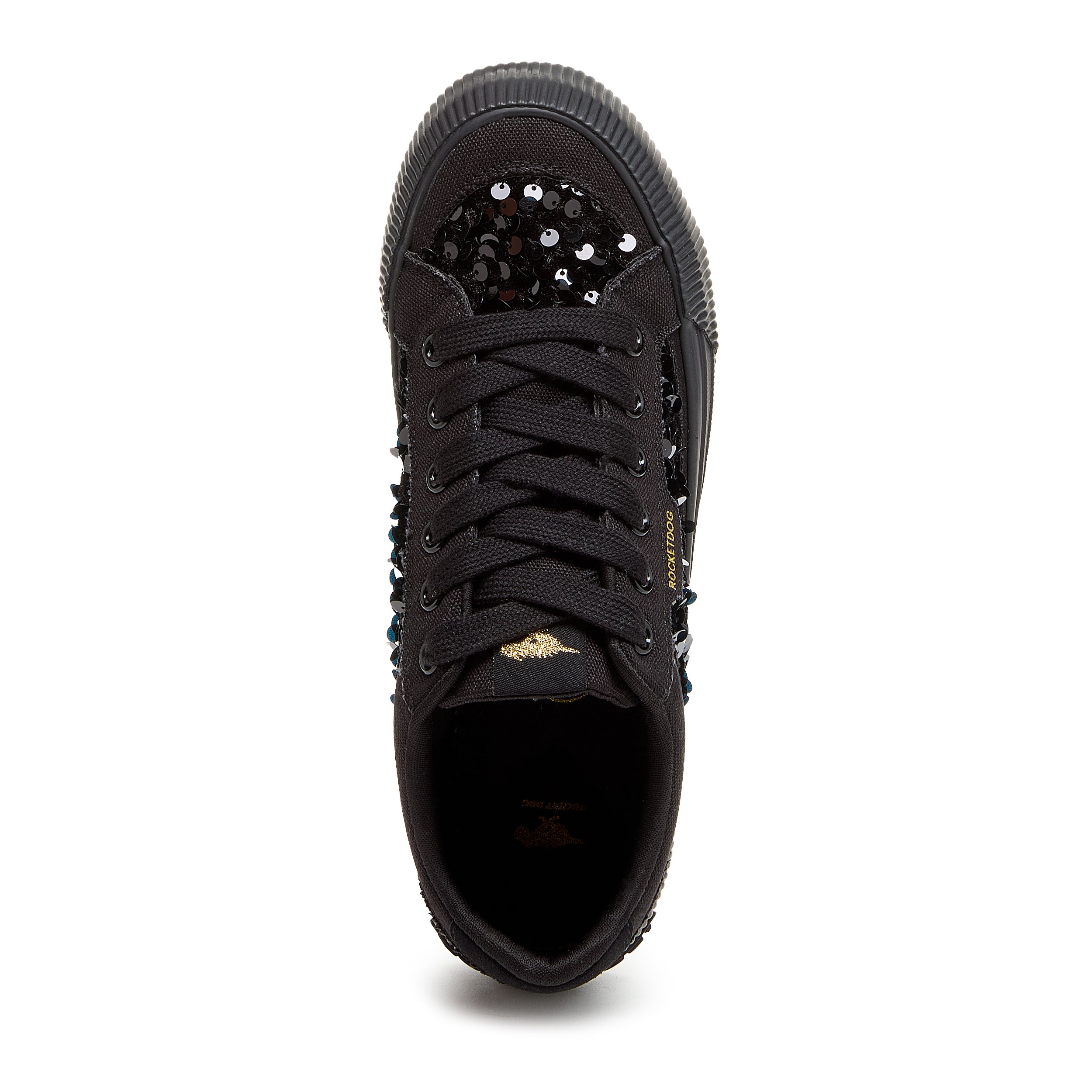 Rocket Dog Cheery black sneaker, playful women's footwear