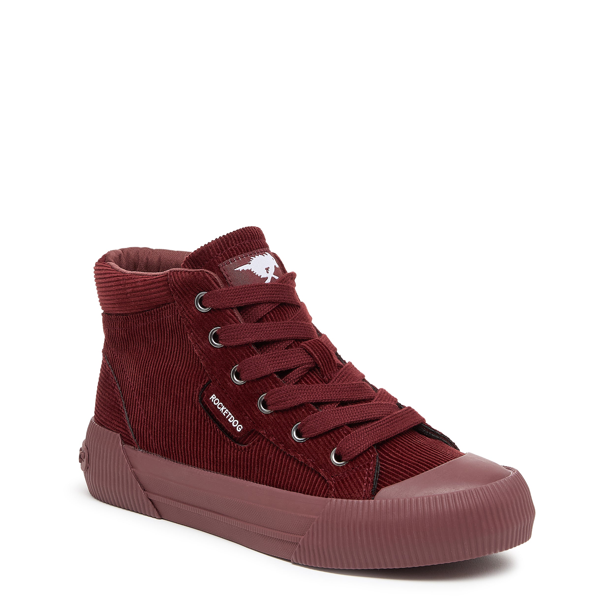 Rocket Dog Women's Cheery Black Corduroy High Top Platform Sneaker