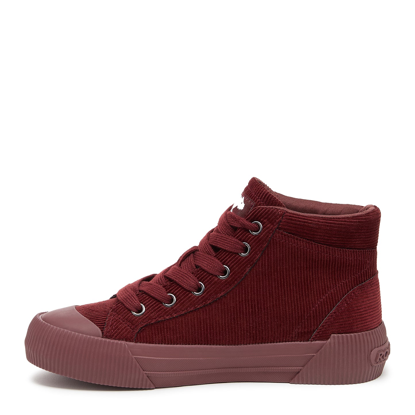 Cheery Rust Corduroy High Top Sneaker