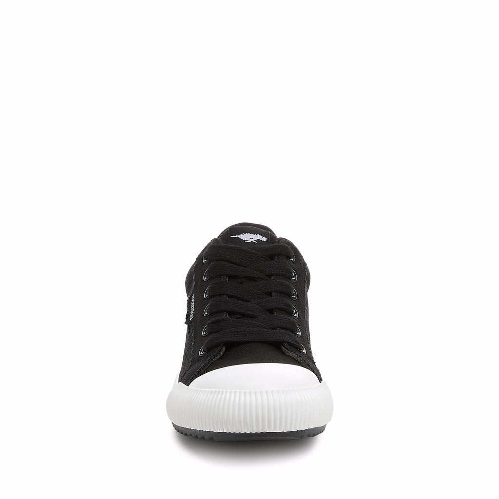 Black women's sneaker with Rocket Dog comfort, playful style