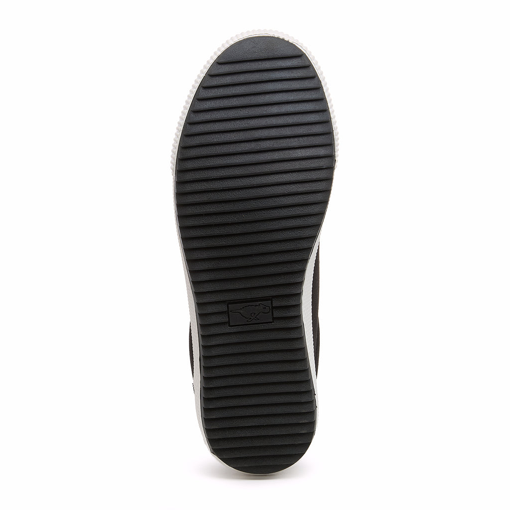 Women's black sneaker slip-on, playful everyday – Rocket Dog Cheery