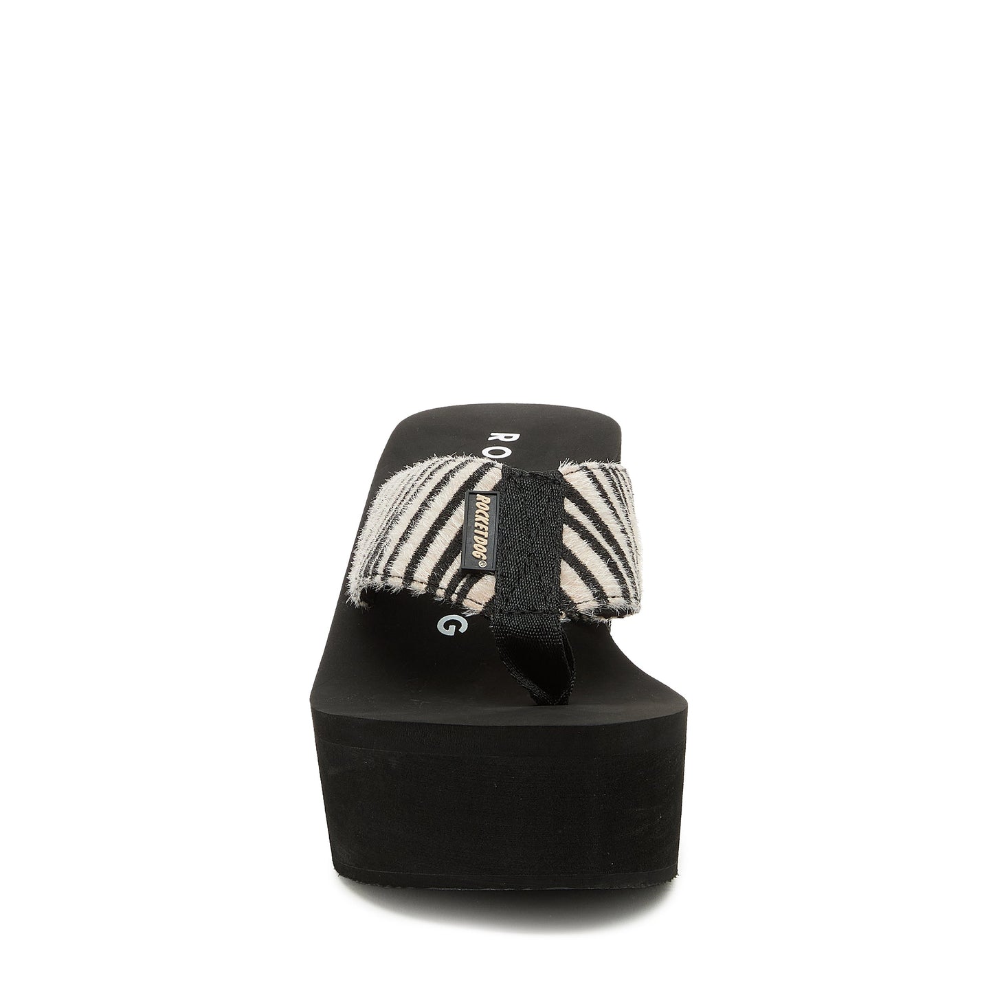 Crush Tan Animal Print Flip-Flops | Cotton women's platform flip-flop for everyday wear