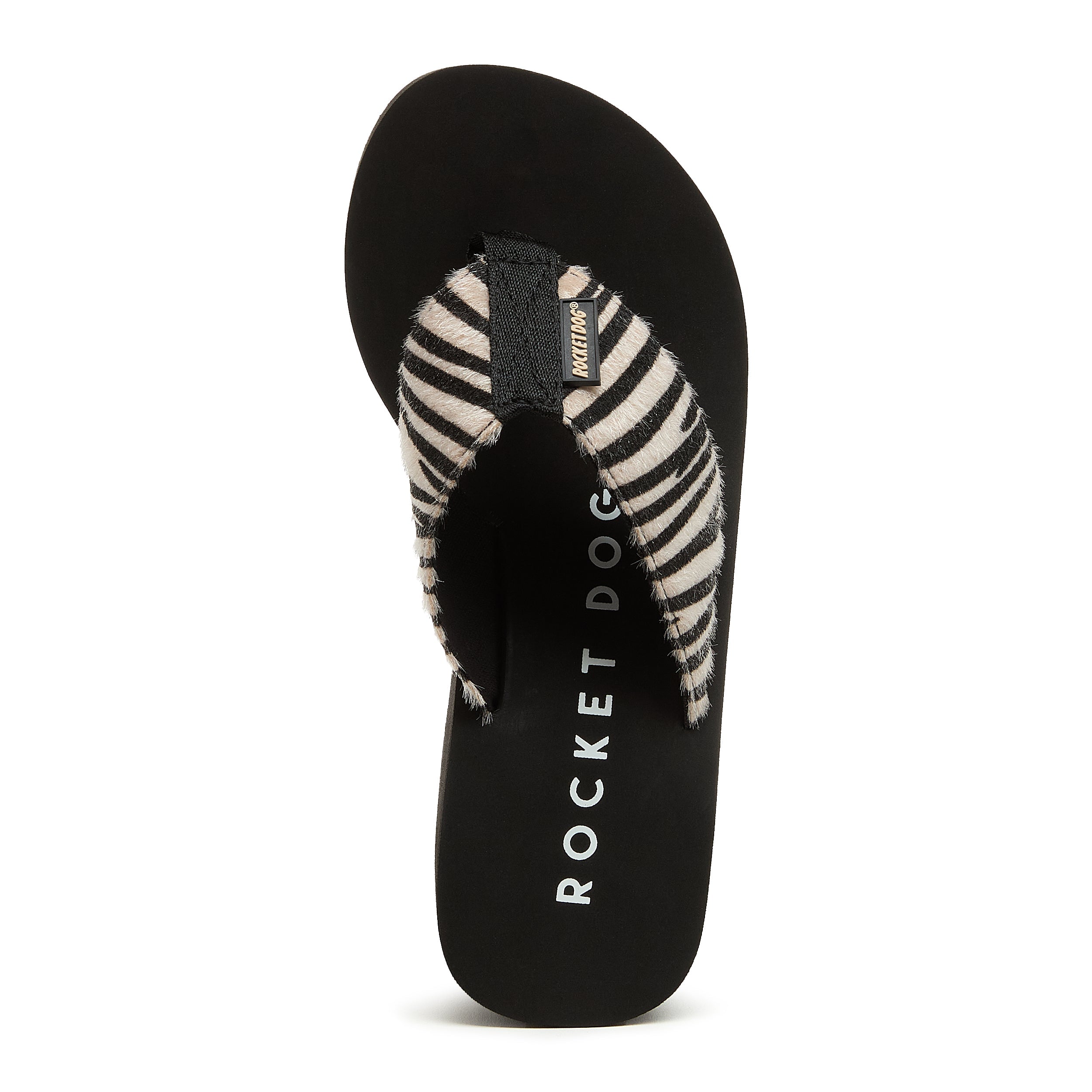 Animal print women's flip flop with Rocket Dog comfort, casual style