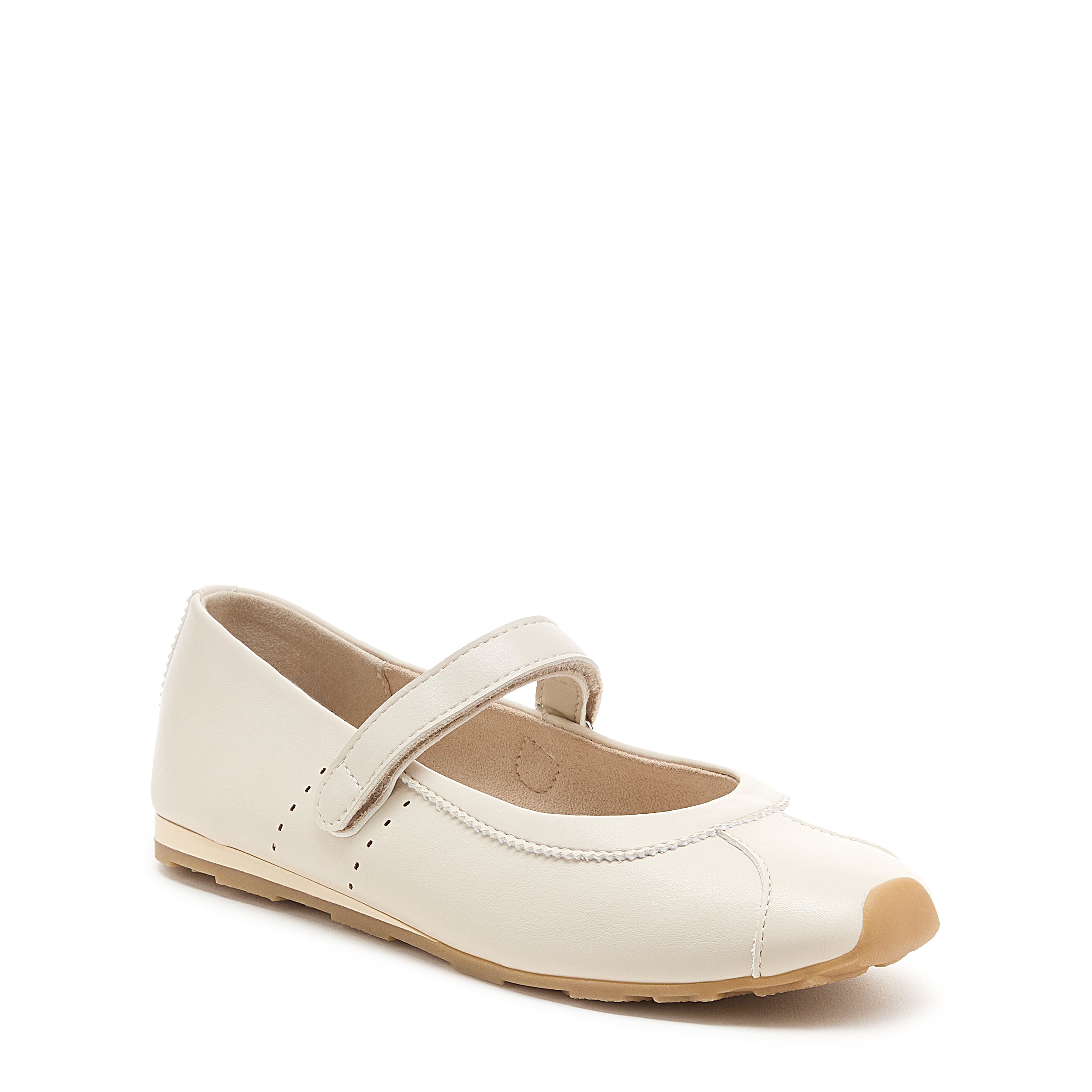 White flat with cushioned footbed, women's everyday style – Rocket Dog Dally