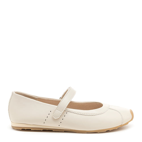 Dally Off-white Mary Jane Flat
