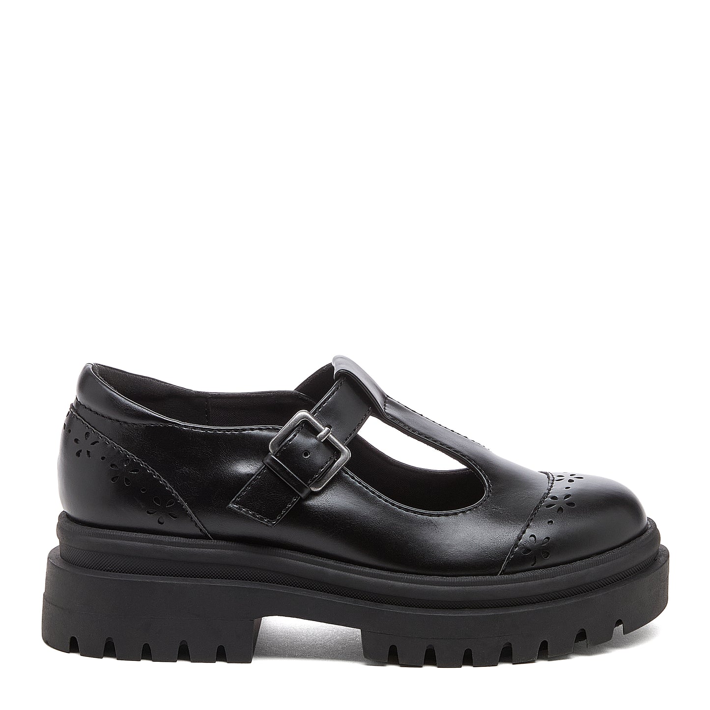 Dalma Black Chunky Mary Jane Shoes