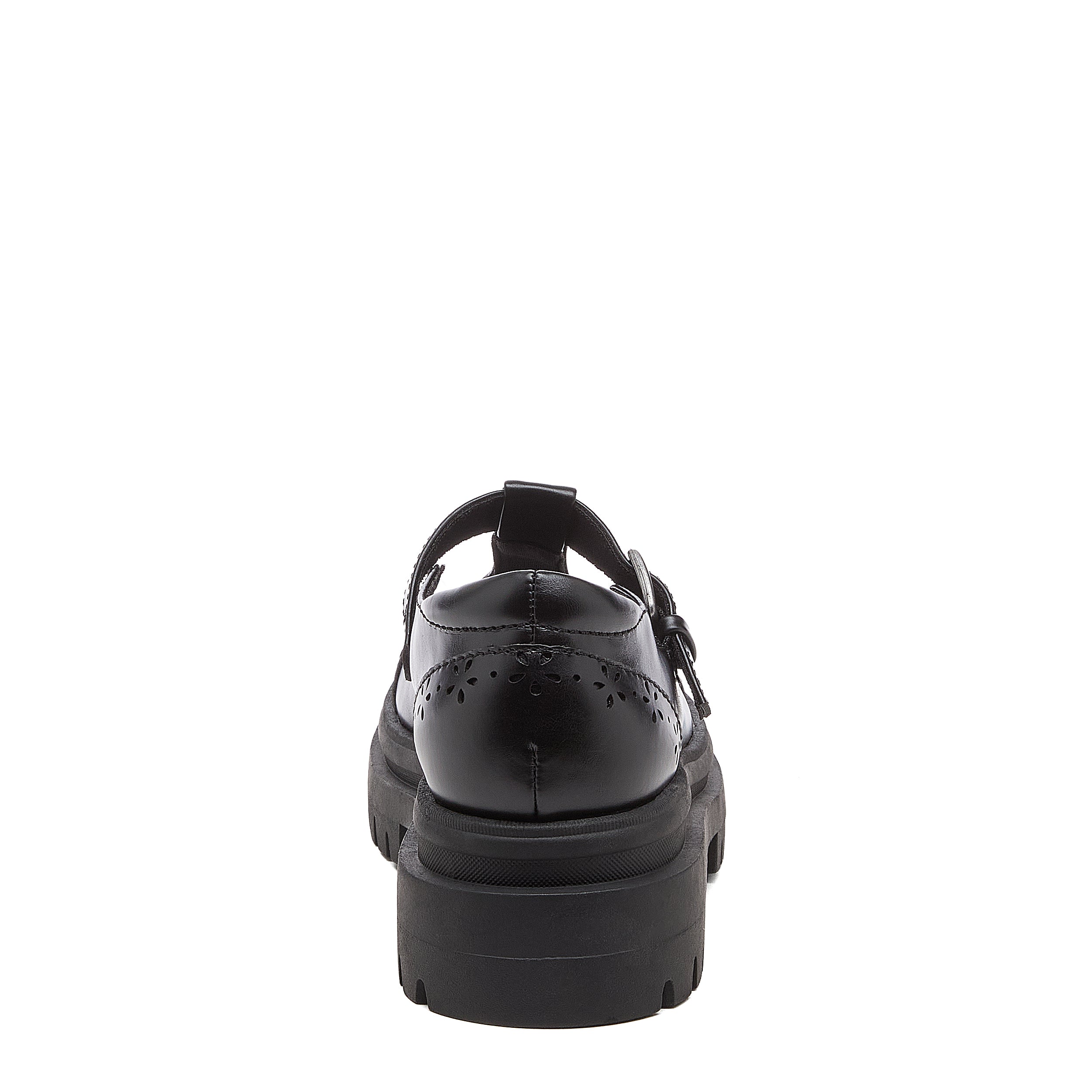 Dalma Black Chunky Mary Jane Shoes
