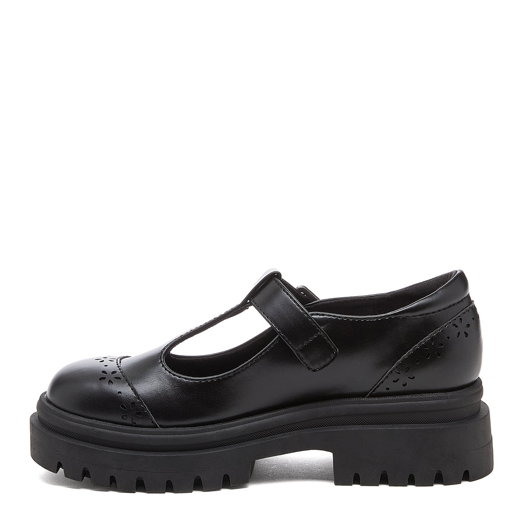 Dalma Black Chunky Mary Jane Shoes