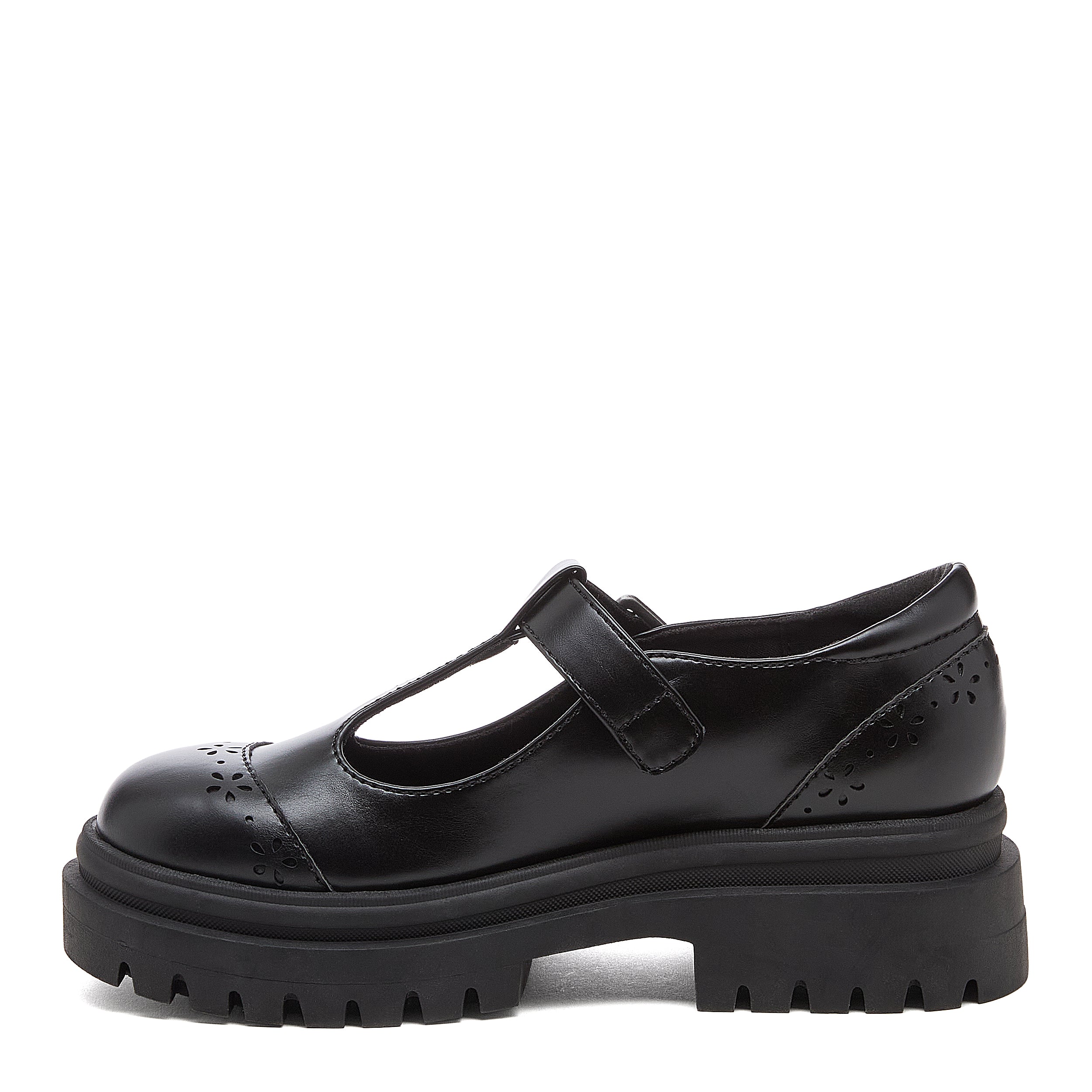 Dalma Black Chunky Mary Jane Shoes