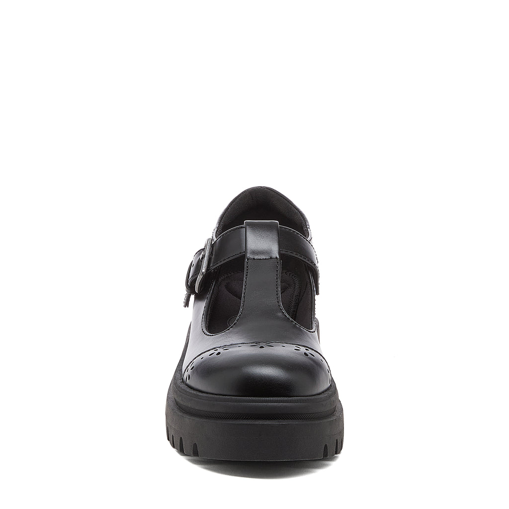 Dalma Black Chunky Mary Jane Shoes