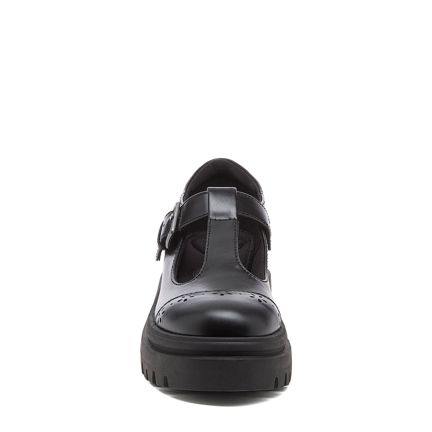 Dalma Black Chunky Mary Jane Shoes