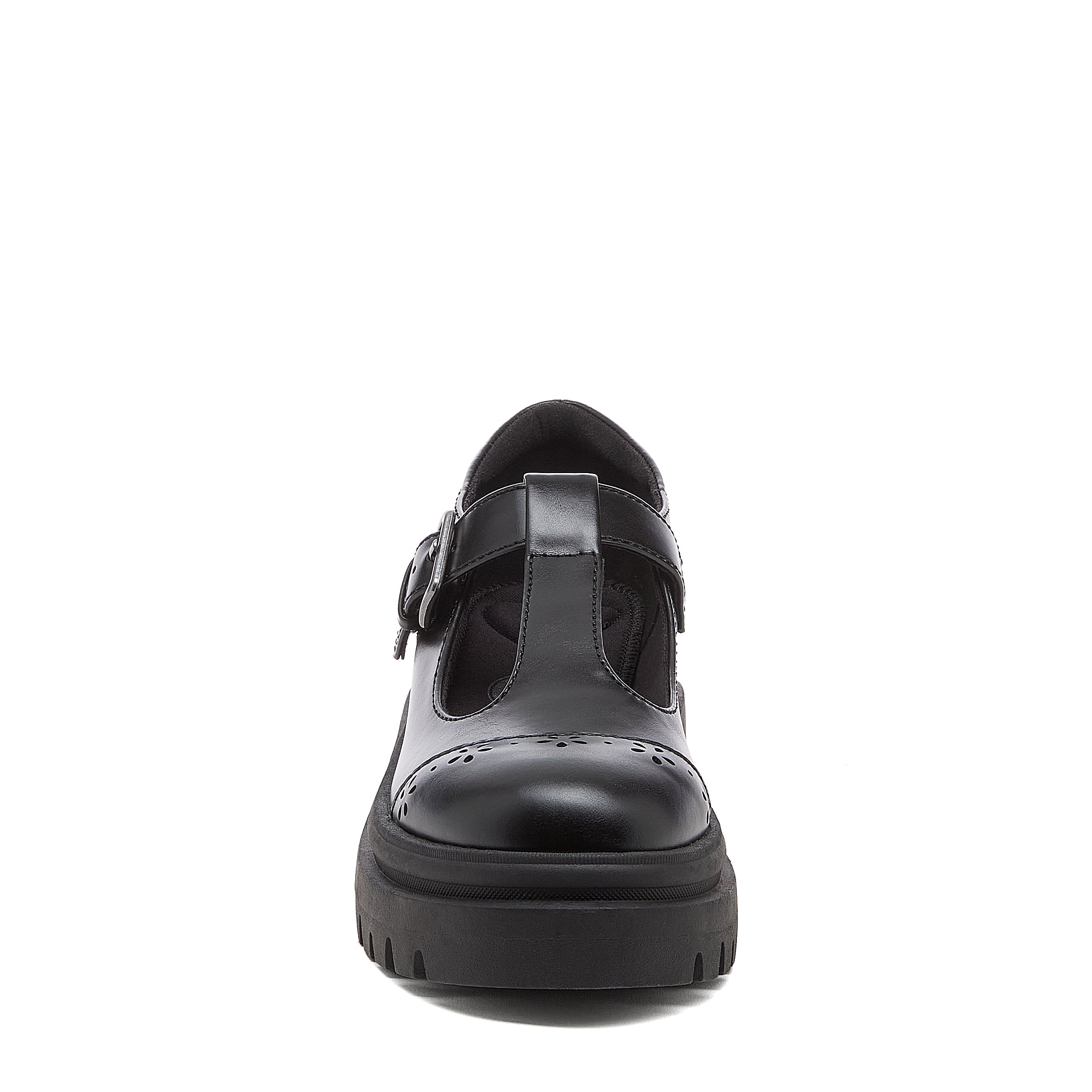 Dalma Black Chunky Mary Jane Shoes