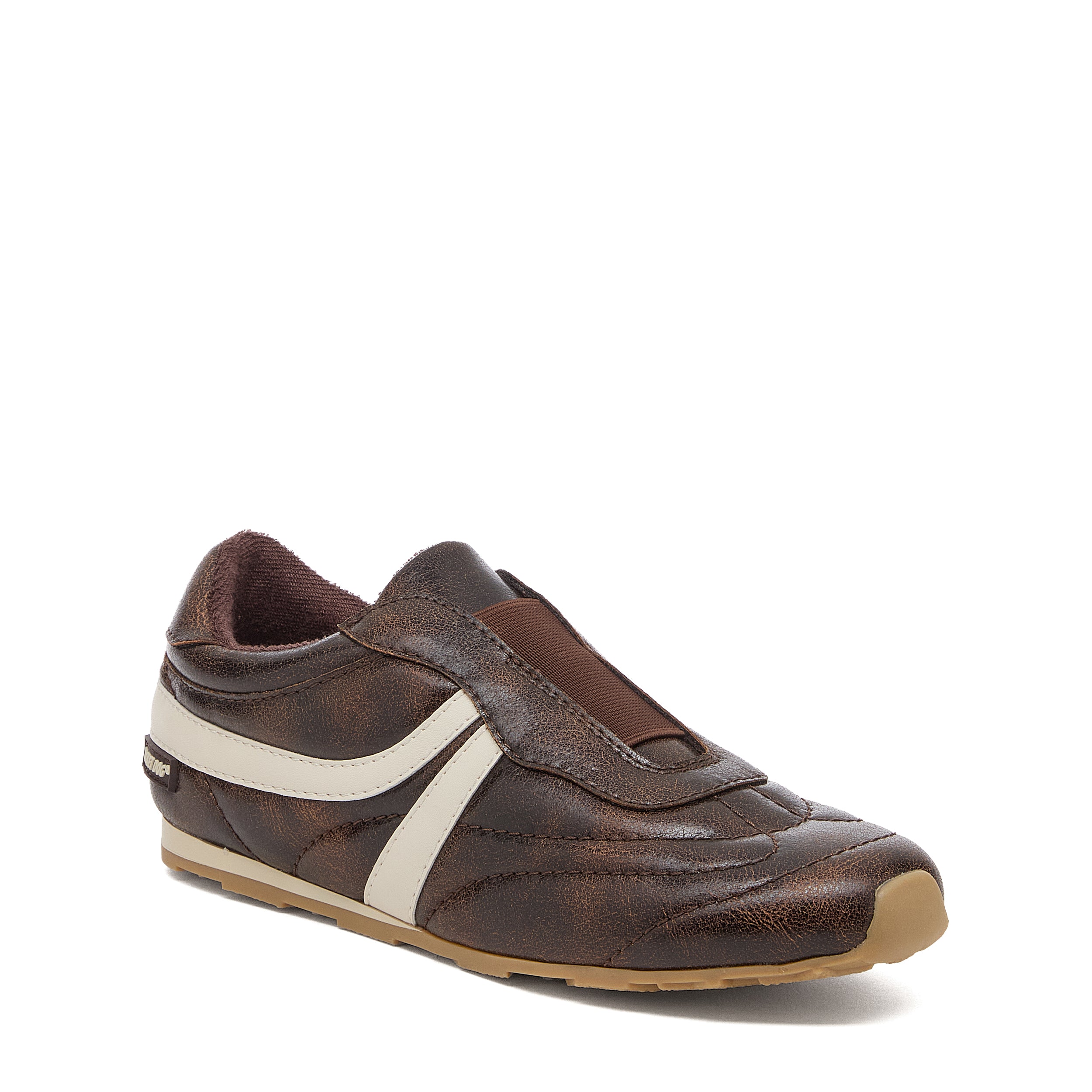 Destin Brown Leather Sneakers