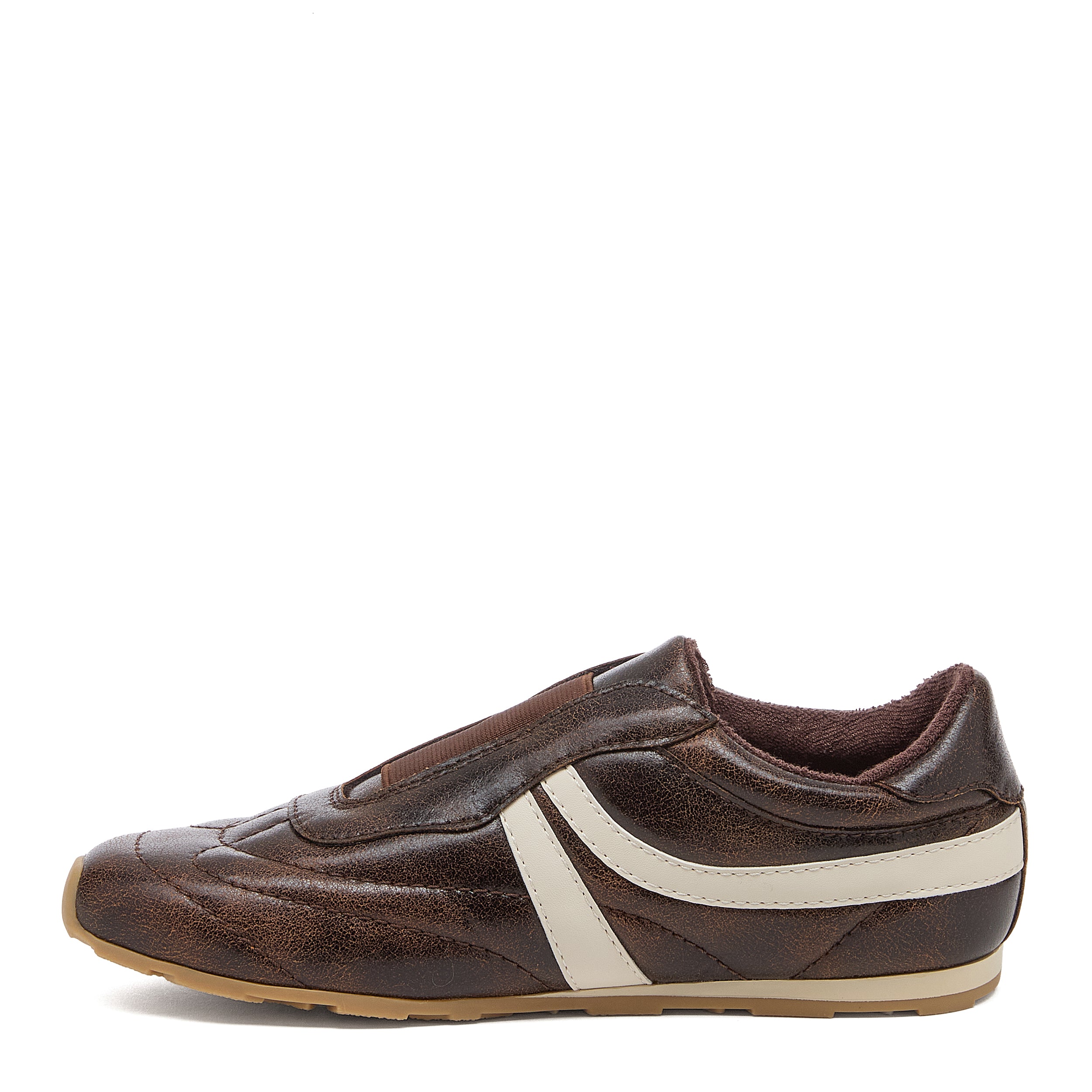 Destin Brown Leather Sneakers