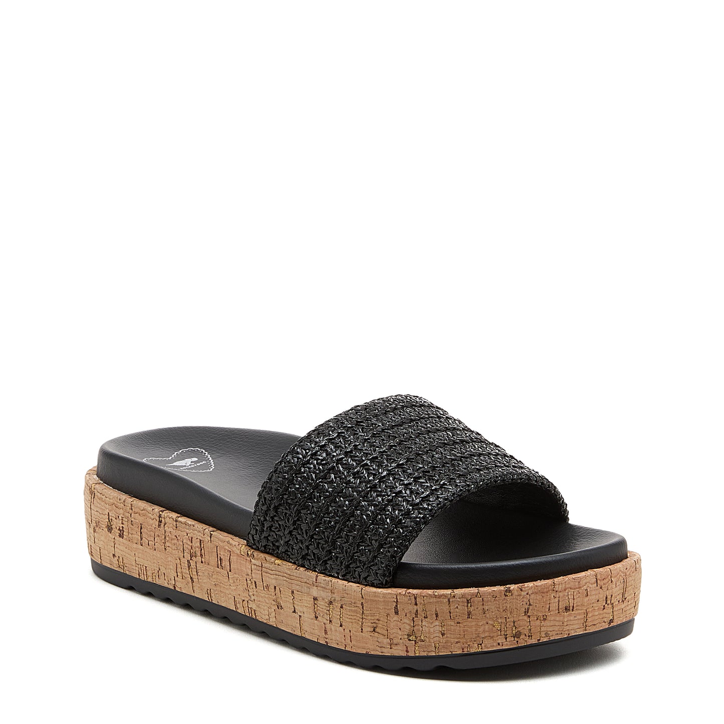 Fay Black Slide Sandals