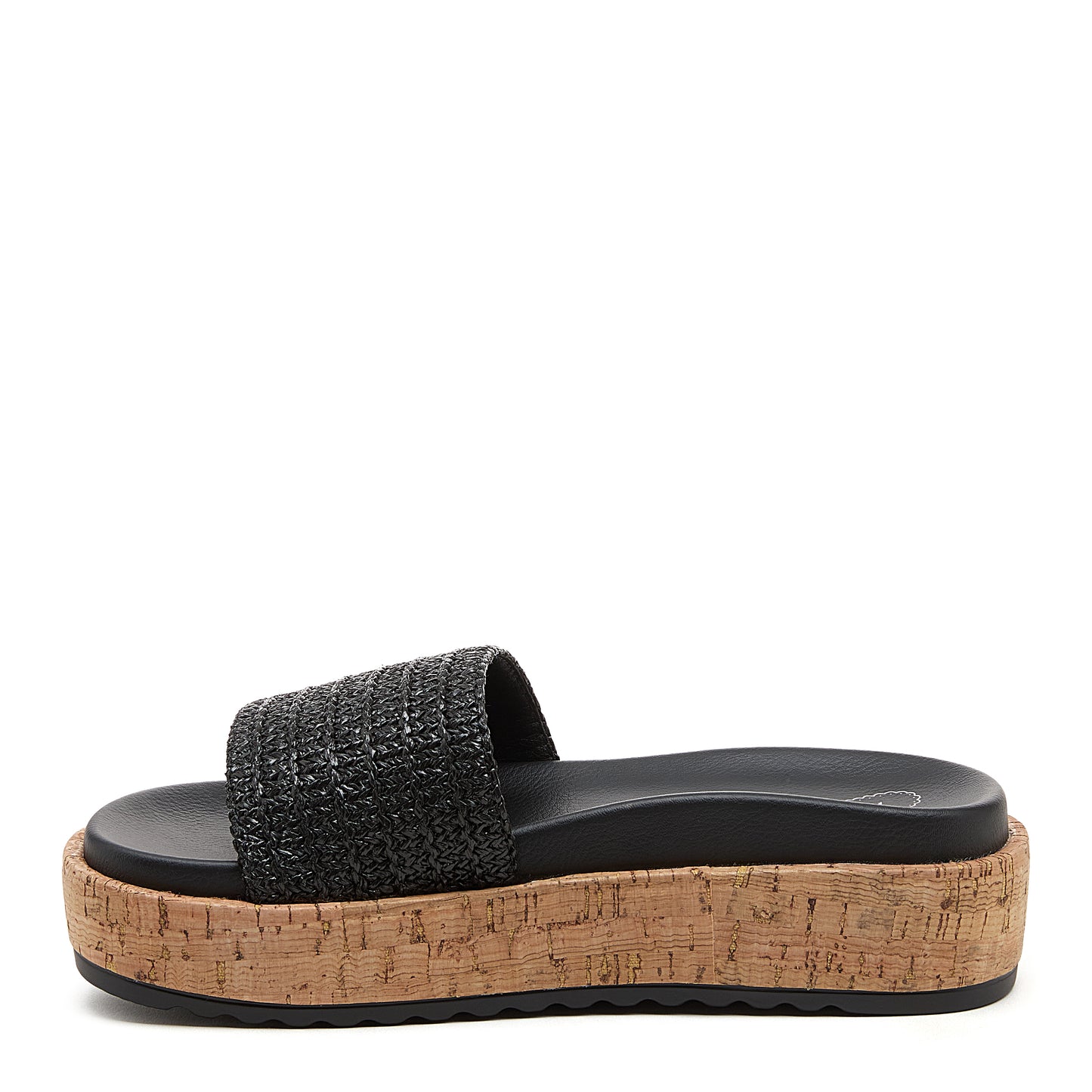 Fay Black Slide Sandals