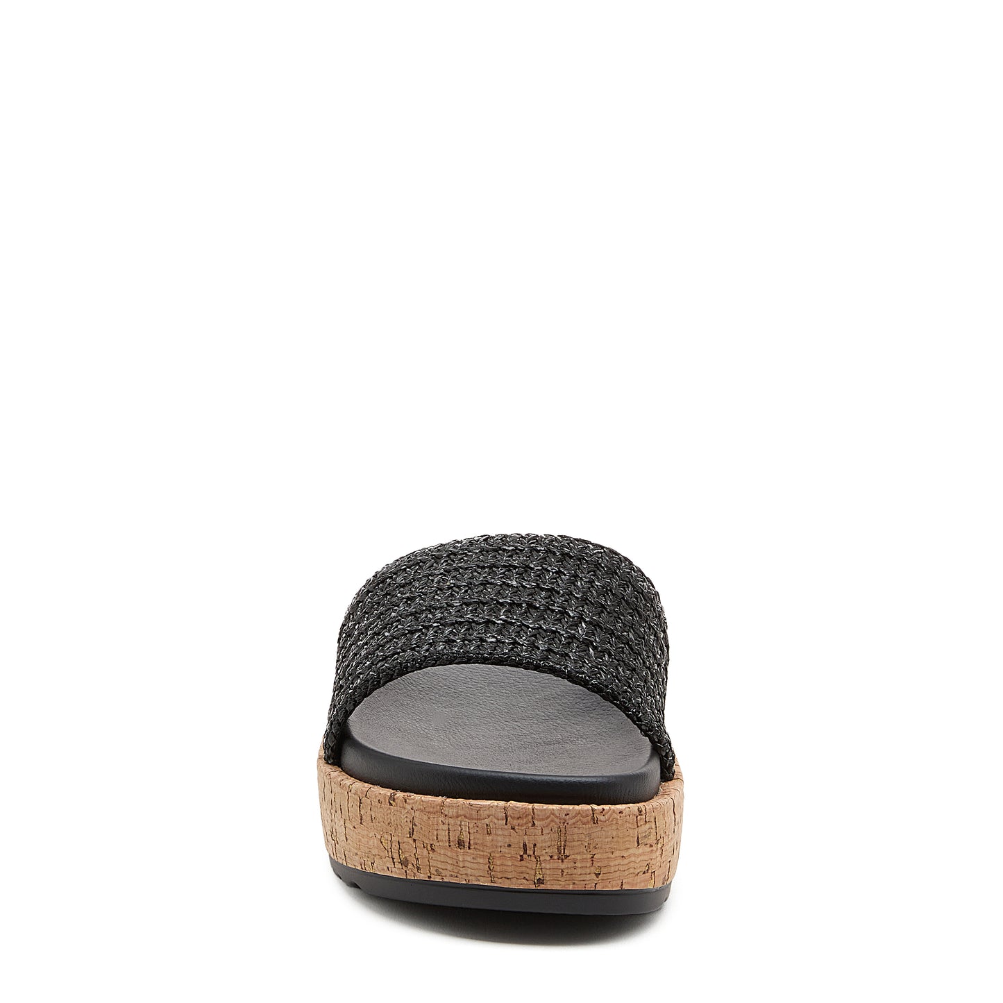 Fay Black Slide Sandals