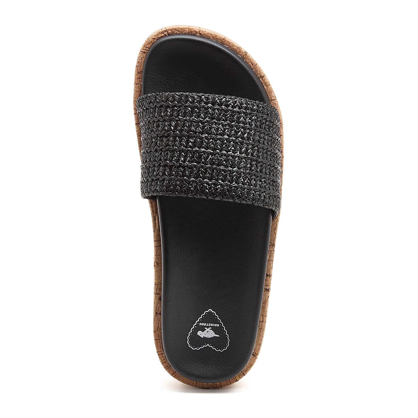 Fay Black Slide Sandals
