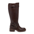 Fillie Dark Brown Tall Boots