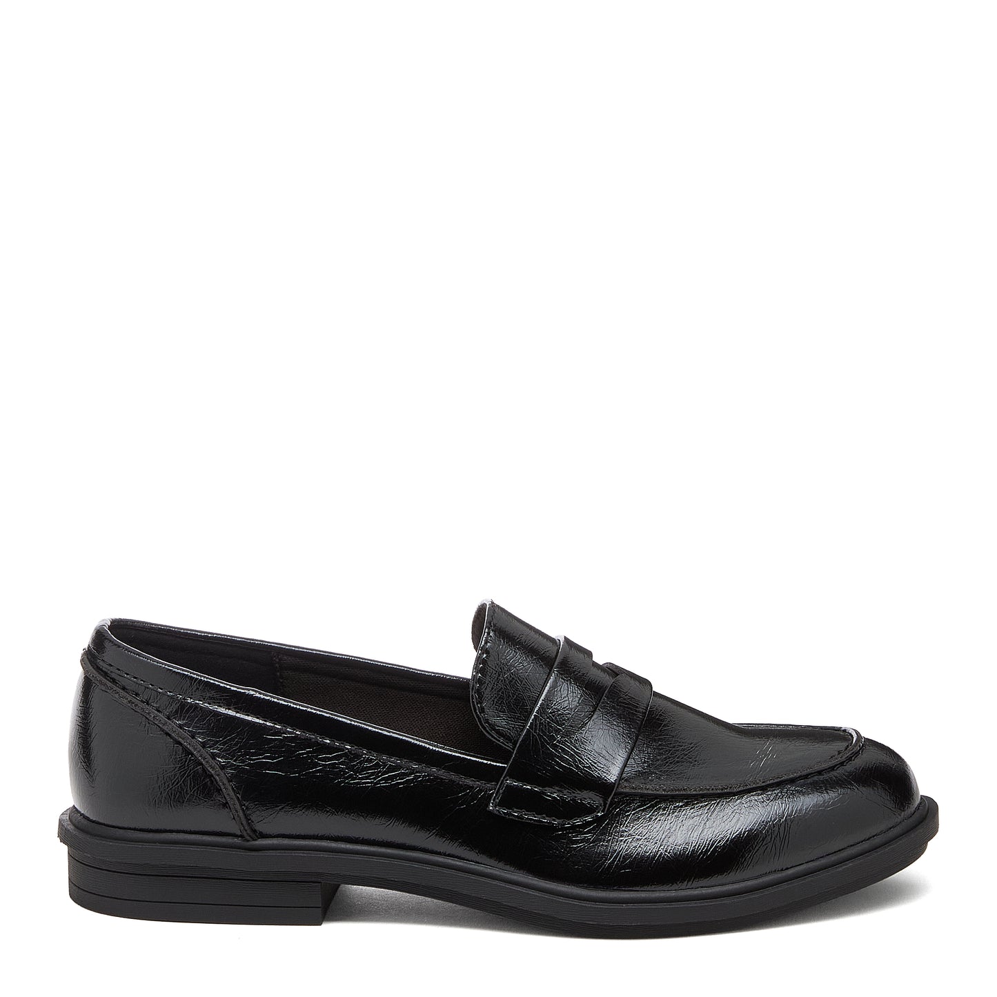 Gabby Black Crinkle Loafers