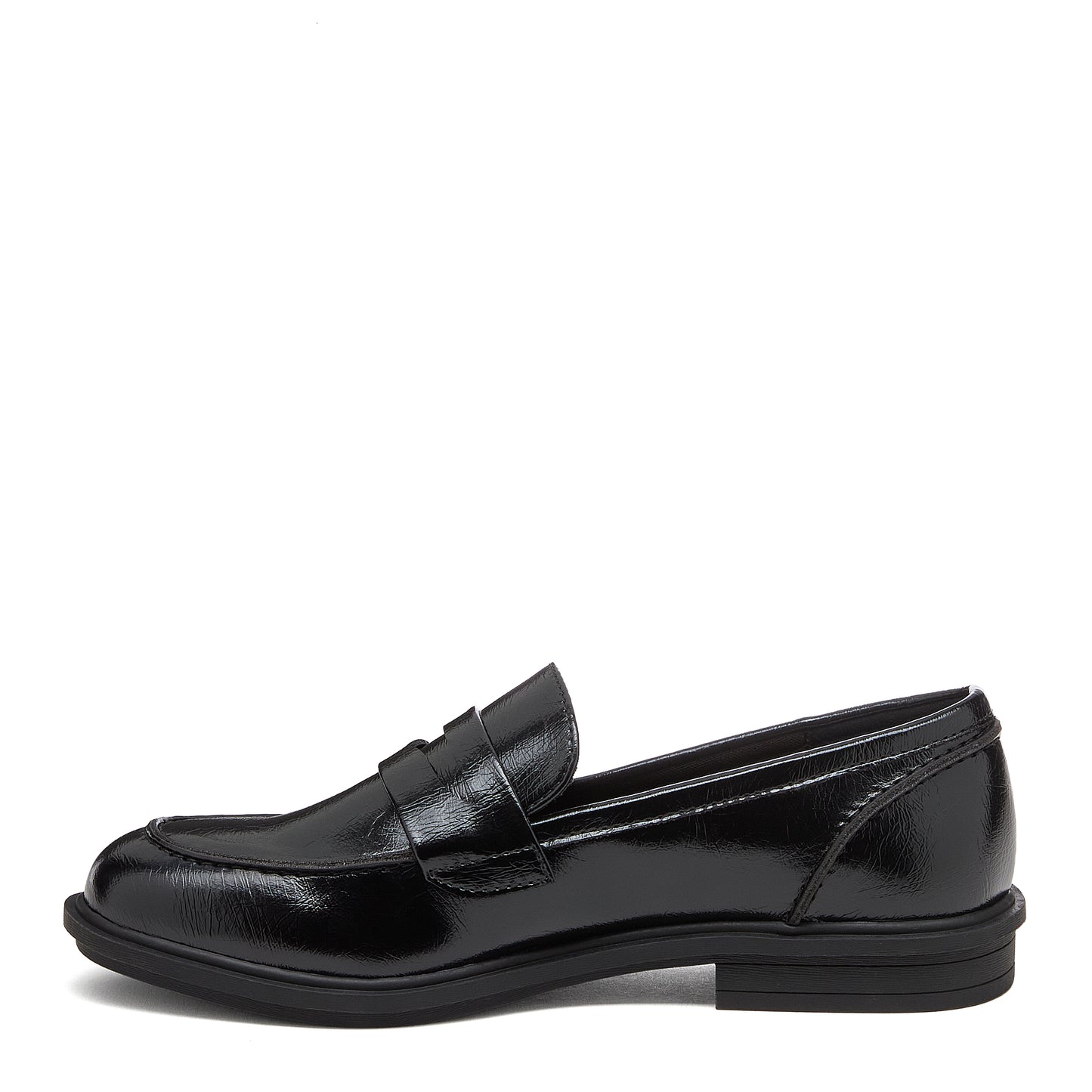 Gabby Black Crinkle Loafers