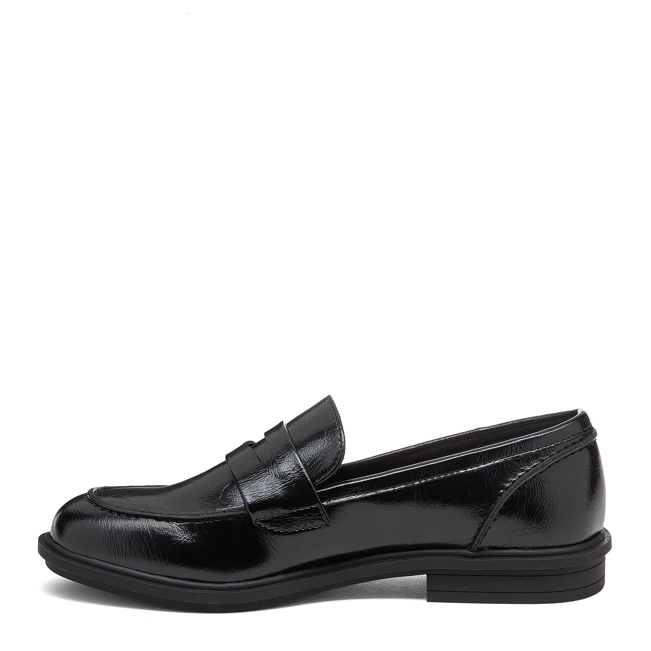 Gabby Black Crinkle Loafers