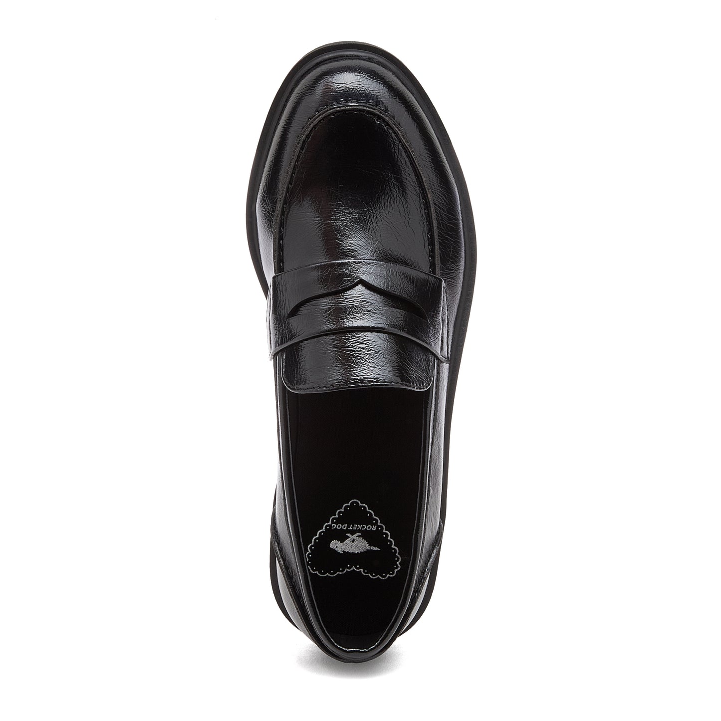 Gabby Black Crinkle Loafers