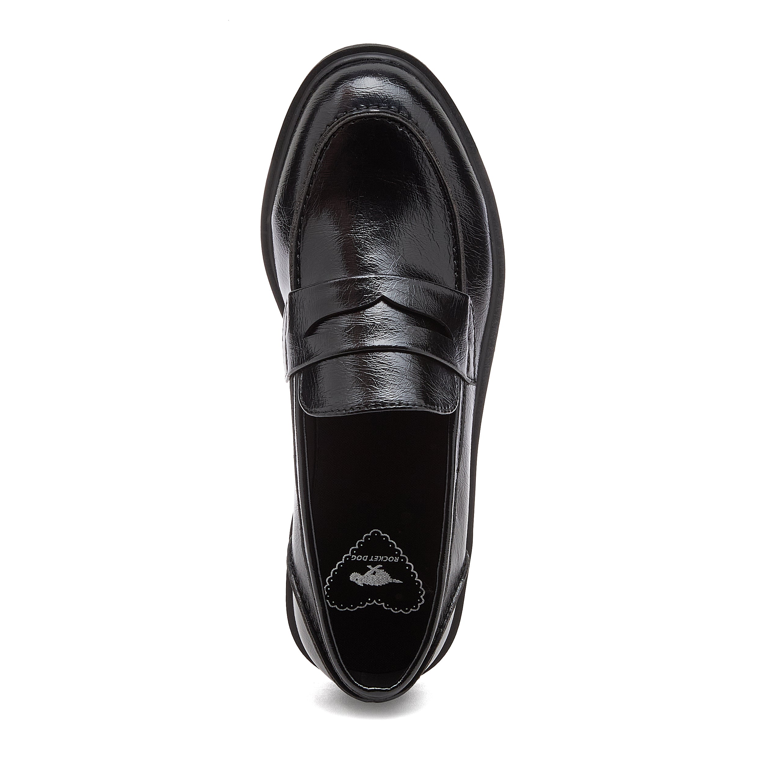 Gabby Black Crinkle Loafers