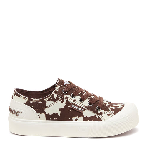 Jazzin Plus Cow Print Sneaker
