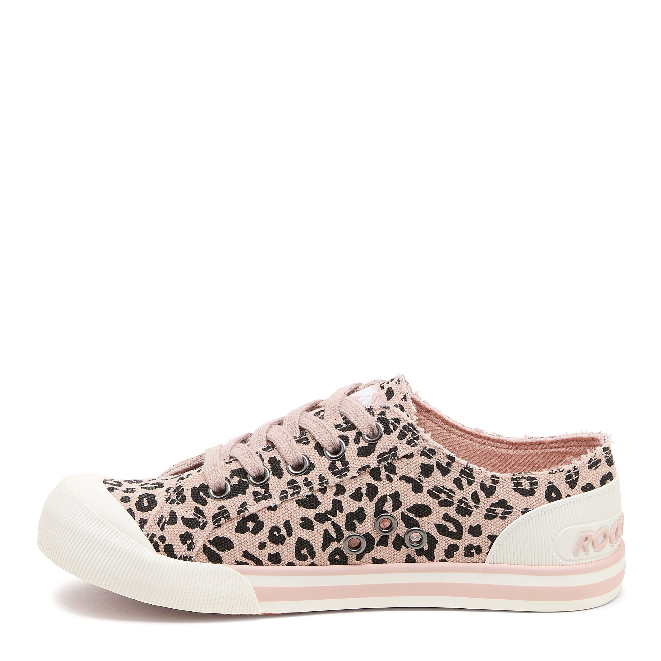 Pink sneaker with cushioned footbed, women's playful style – Rocket Dog Jazzin