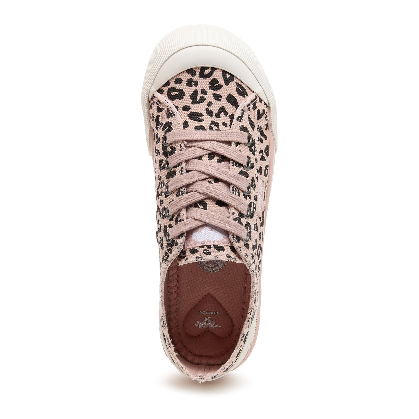 Rocket Dog Jazzin Light Pink Leopard Print Women's Trainers