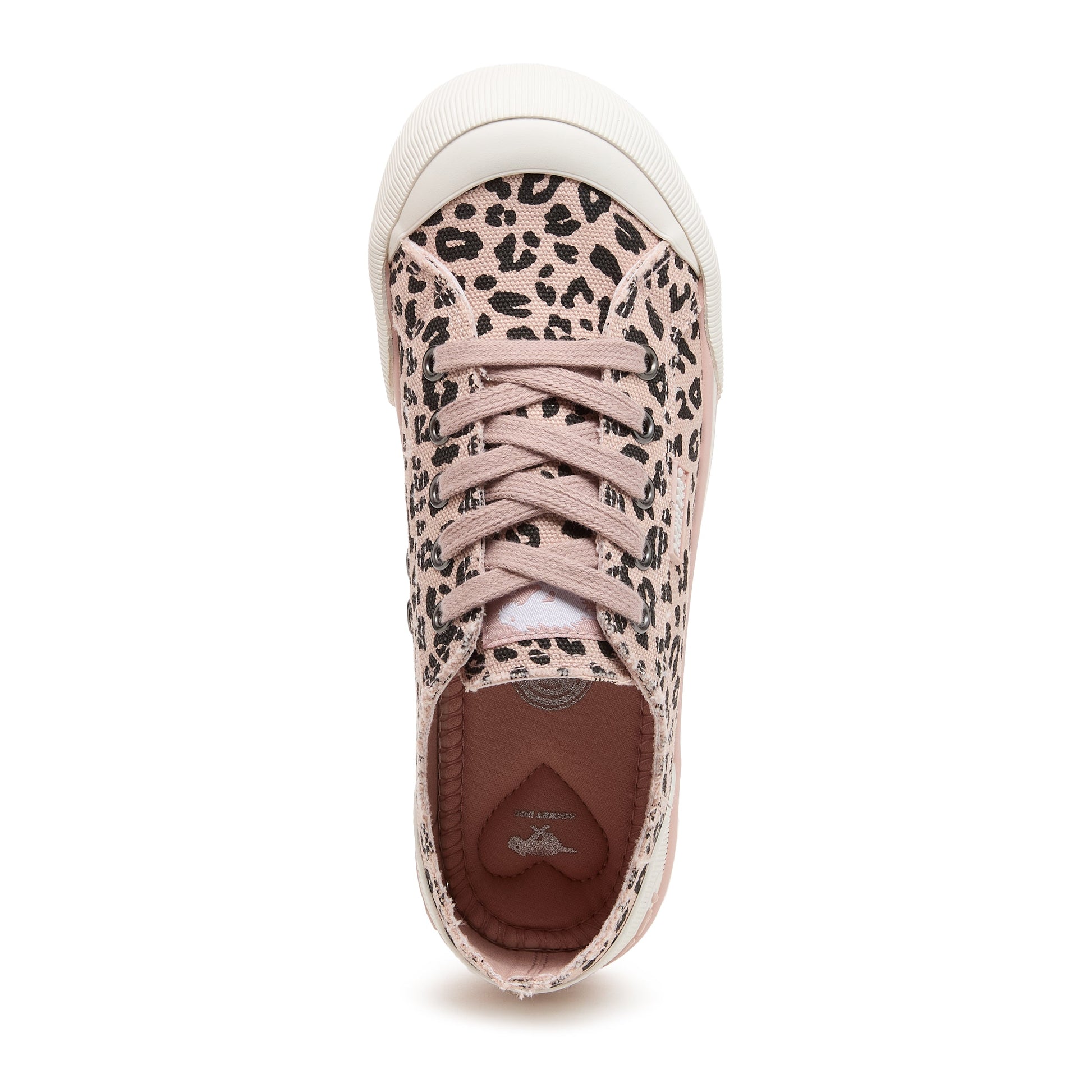 Rocket Dog Jazzin Light Pink Leopard Print Women's Trainers
