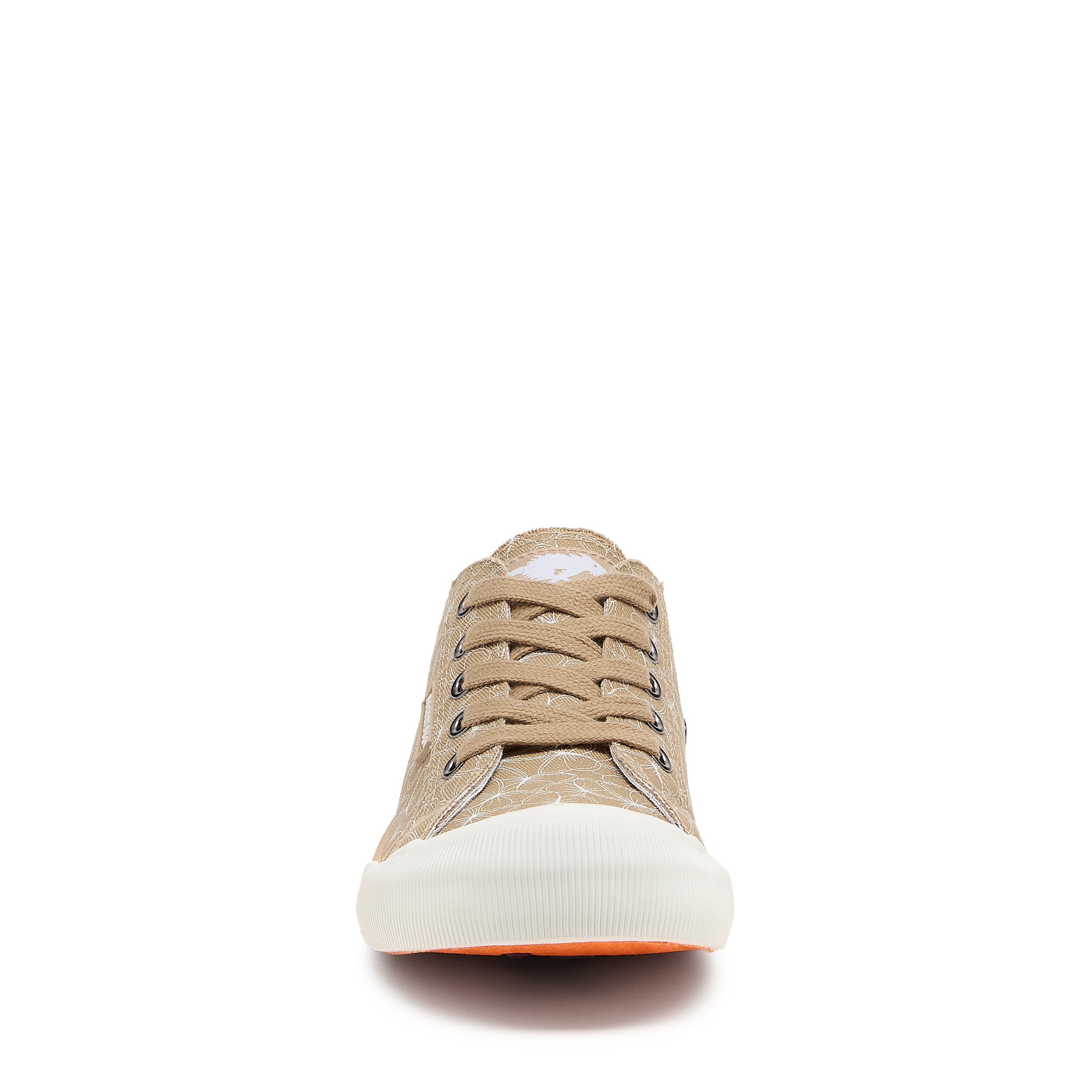 Rocket Dog Jazzin women's tan sneaker, playful slip-on