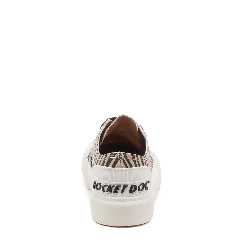Jazzin Plus Tan Zebra Print Sneakers