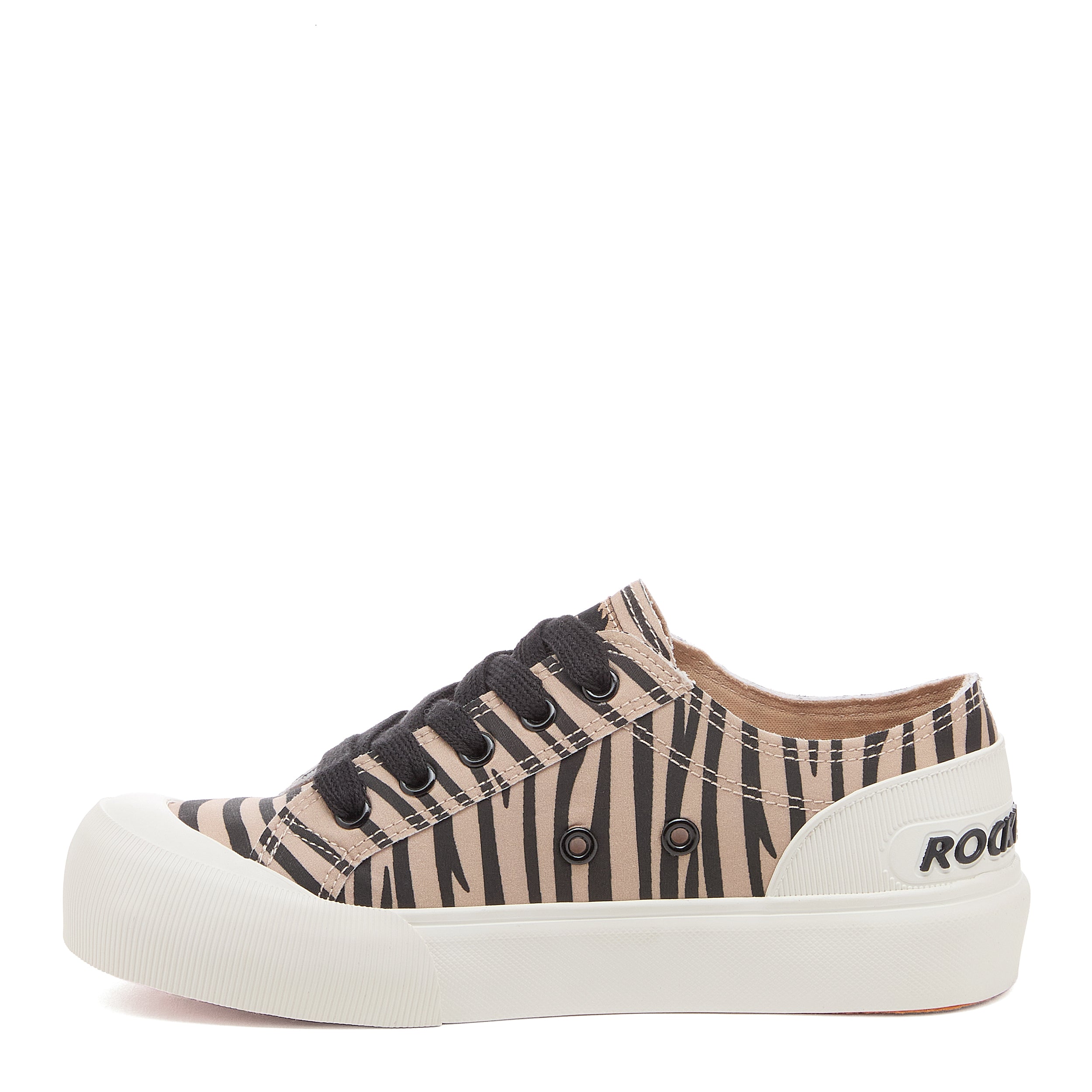 Jazzin Plus Tan Zebra Print Sneakers