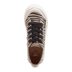 Jazzin Plus Tan Zebra Print Sneakers