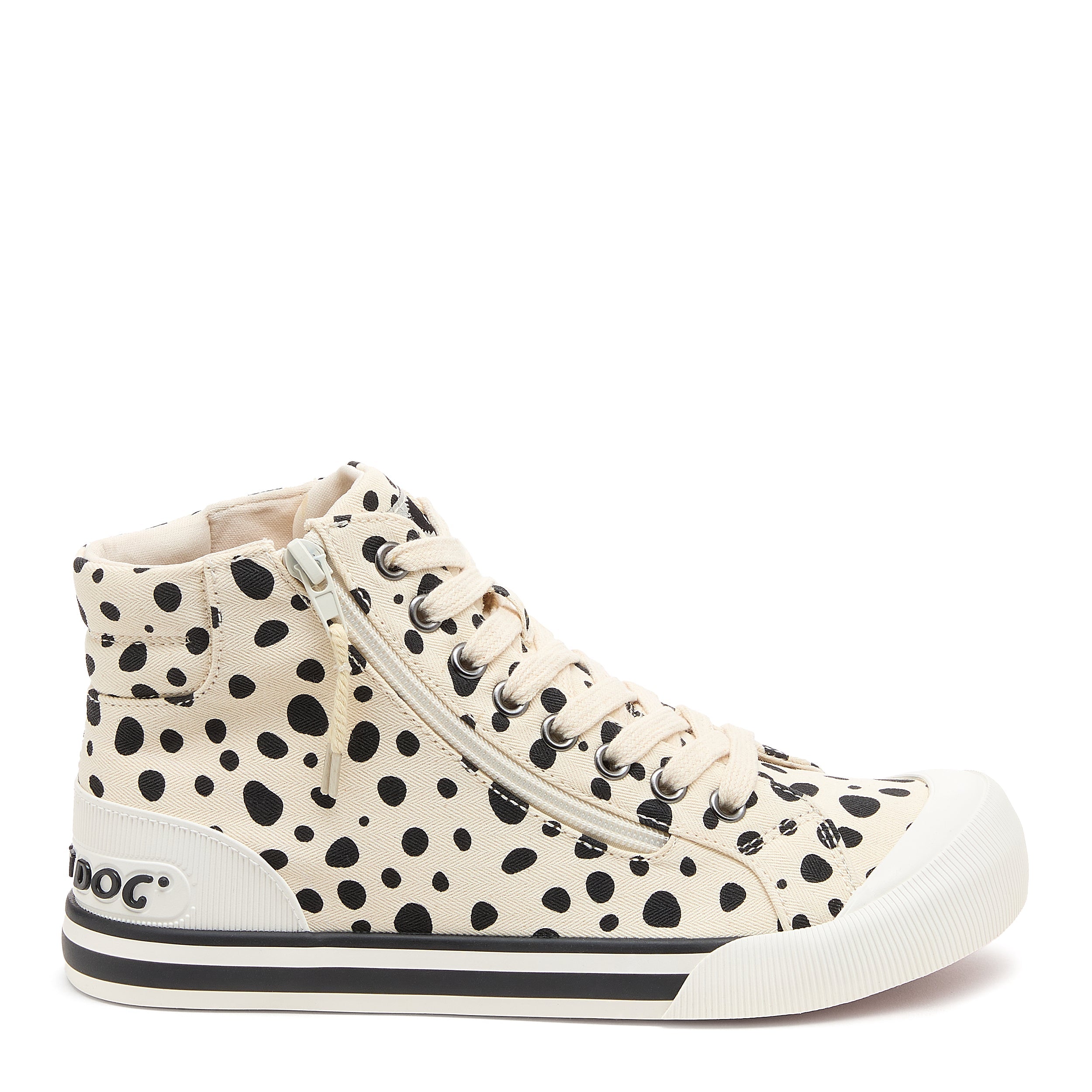 Rocket Dog Jazzin white sneaker, women's playful shoe