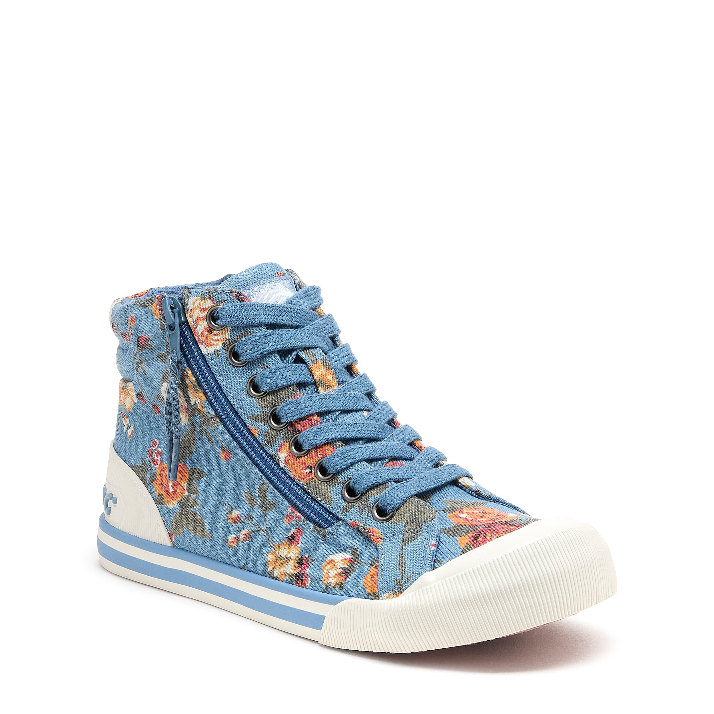 ジャスミン Rocket Dog Women's Jazzin Blue Floral Print High-top sneakers