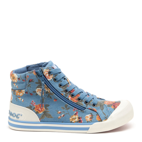 Rocket Dog Women's Jazzin Blue Floral High-Top Trainer – Rocket Dog®