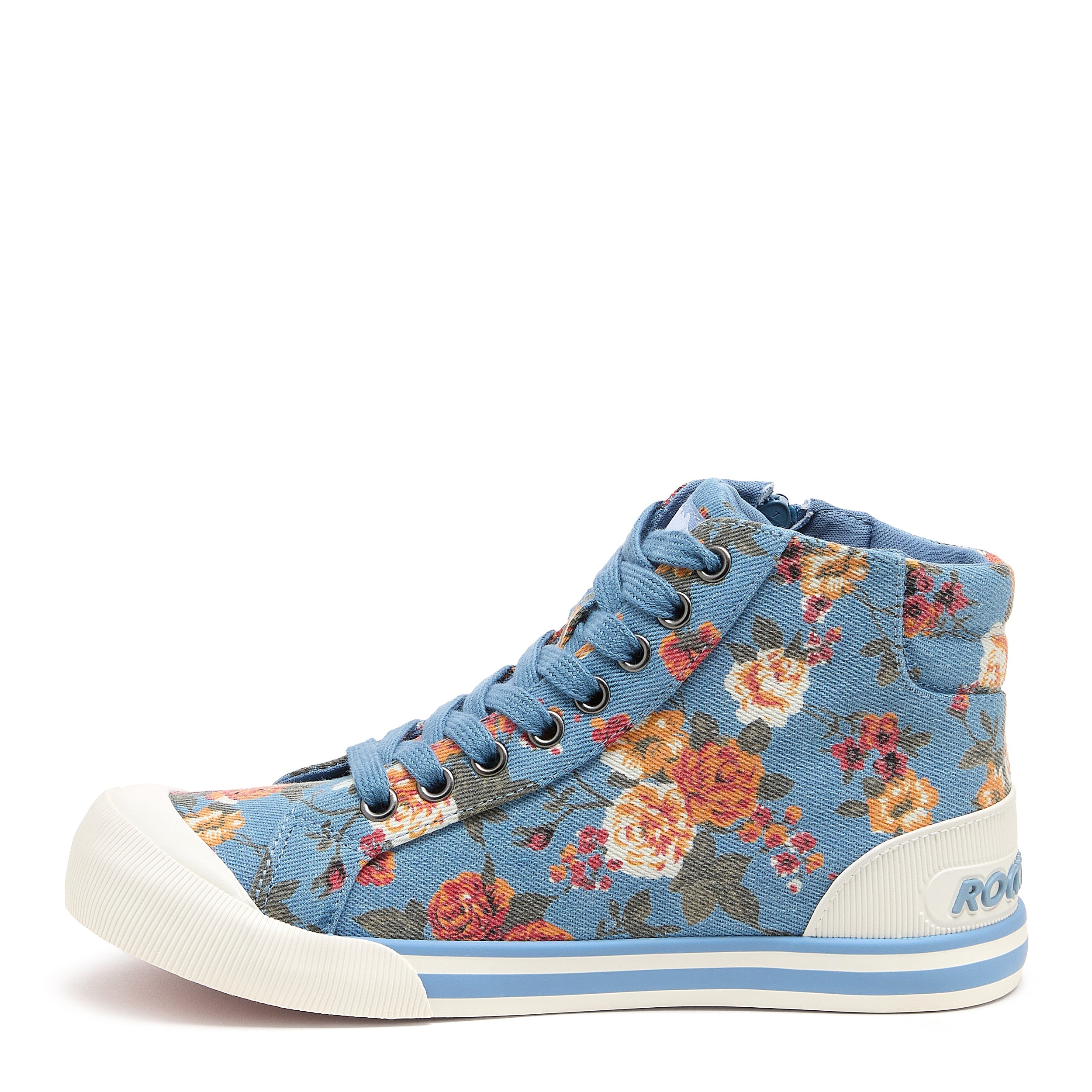 Rocket Dog Women's Jazzin Blue Floral Print High-top sneakers
