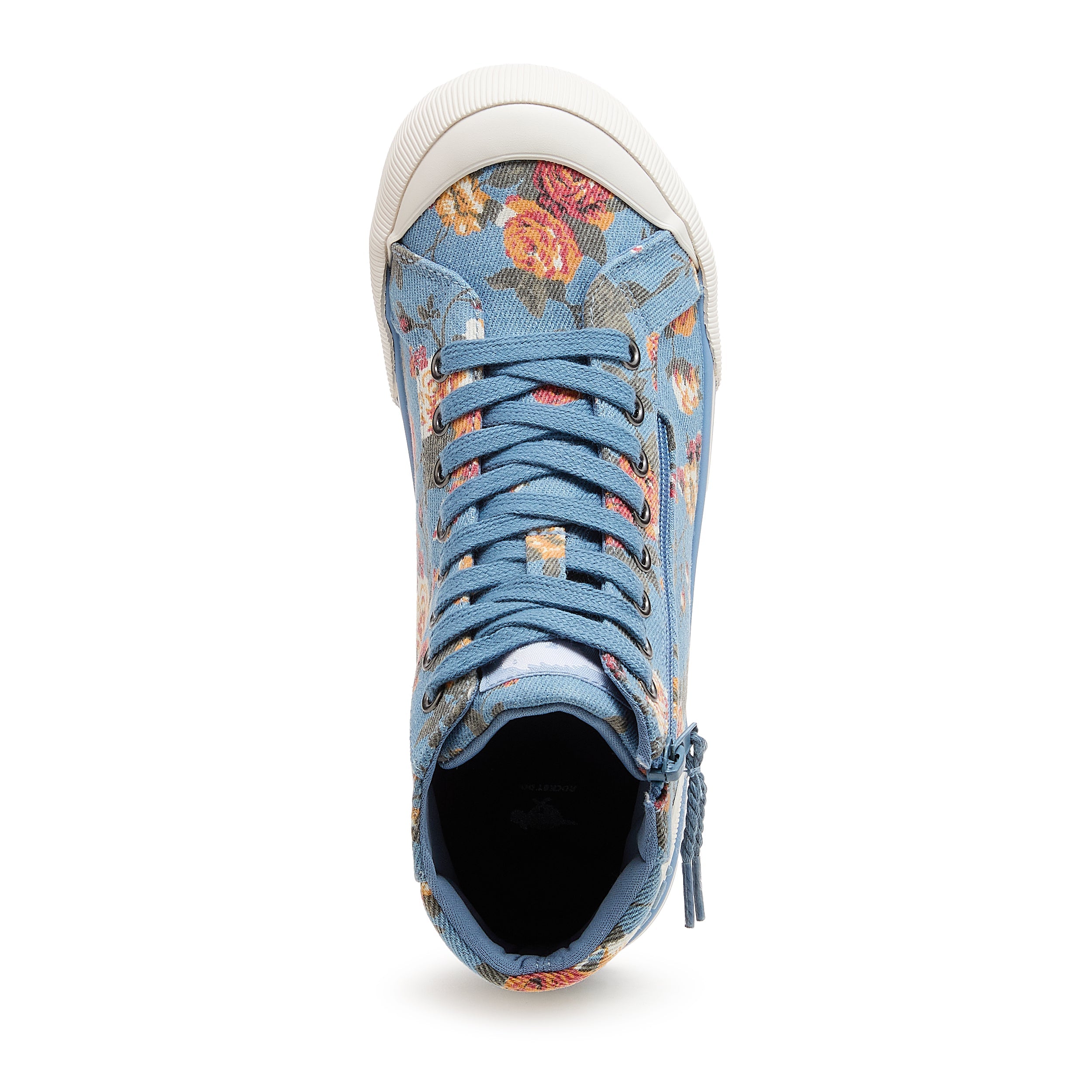 Rocket Dog Women's Jazzin Blue Floral Print High-top sneakers