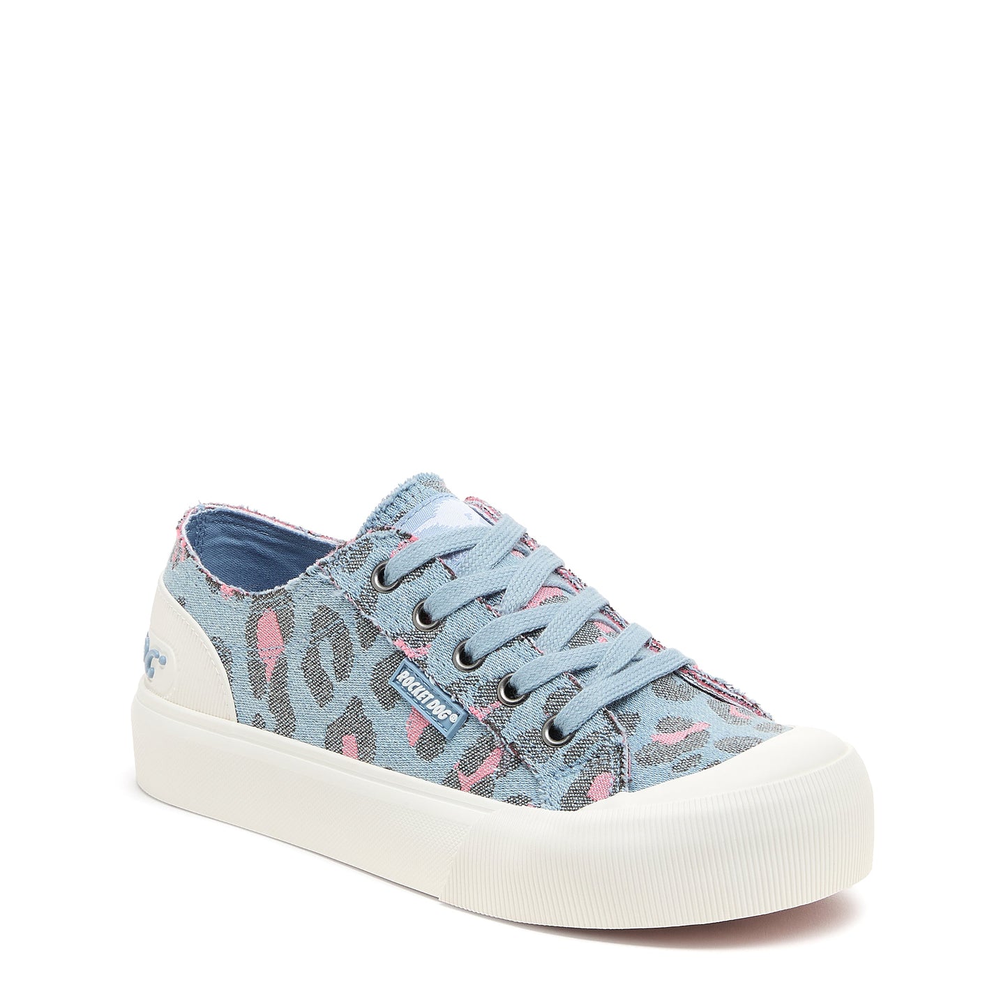 Rocket Dog Jazzin Plus Light Blue Leopard Print Women's Platform sneakers
