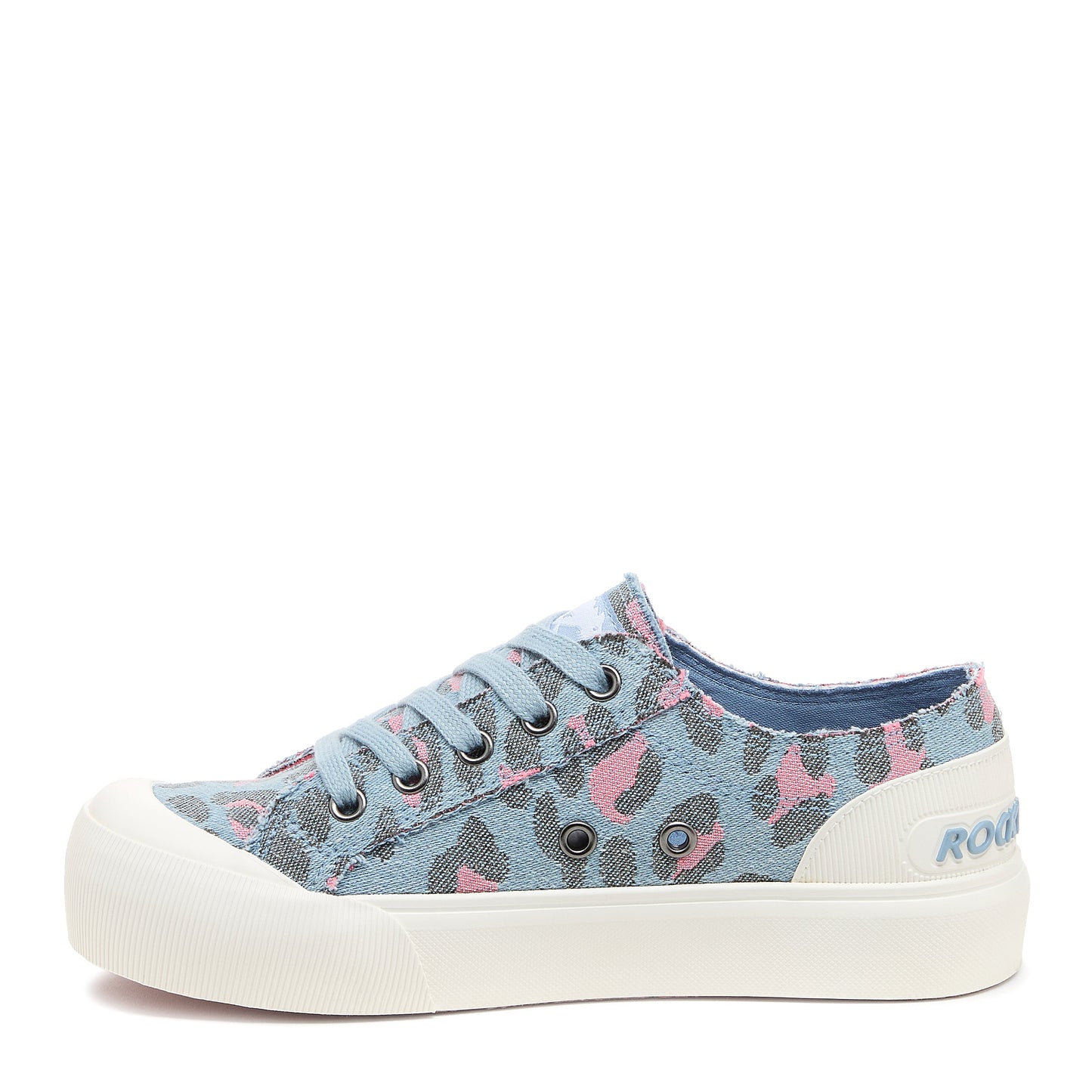 Rocket Dog Jazzin Plus Light Blue Leopard Print Women's Platform sneakers