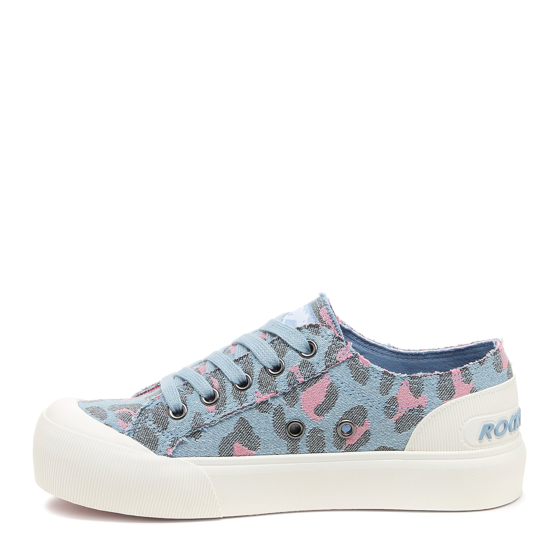 Rocket Dog Jazzin Plus Light Blue Leopard Print Women's Platform sneakers