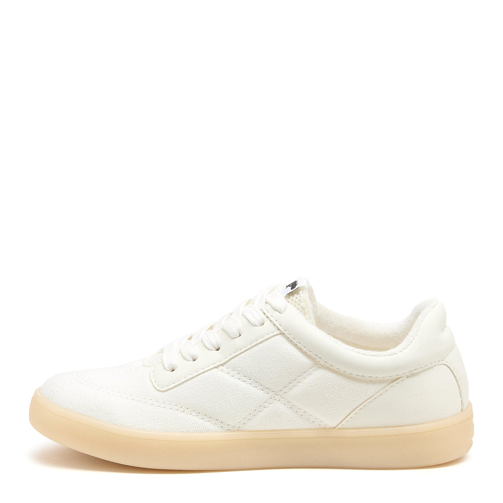 White sneaker with cushioned footbed, women's playful style – Rocket Dog Kitty