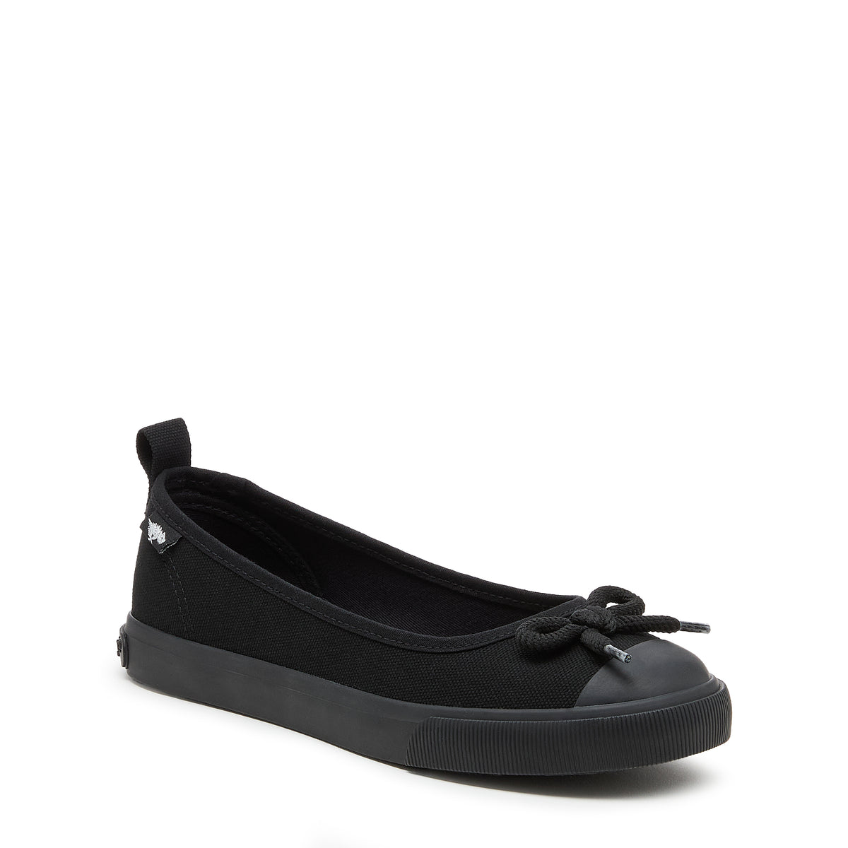 Melanie Black Canvas Ballet Sneaker