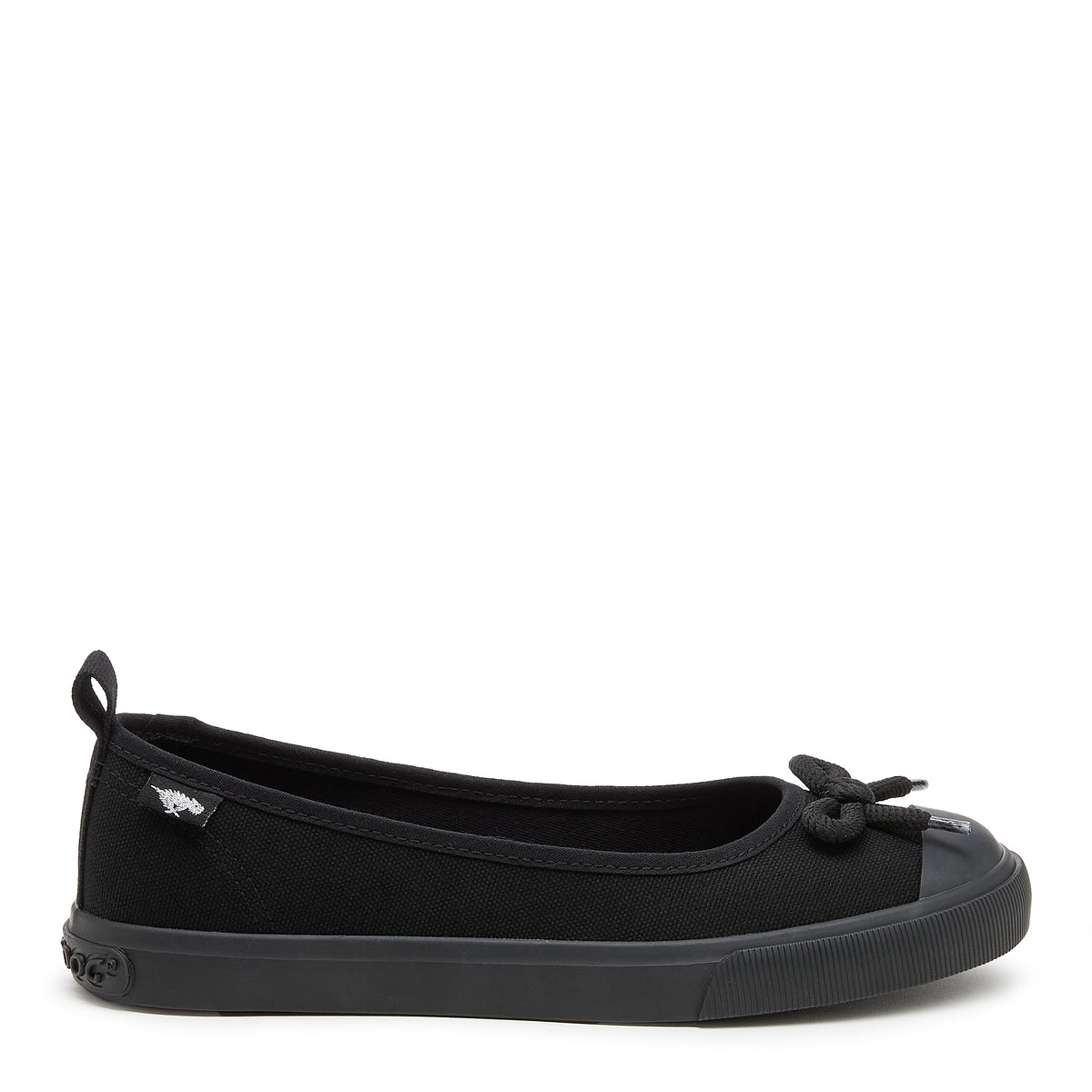 Melanie Black Canvas Ballet Sneaker